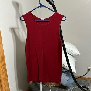 Zyia brick red ribbed tank